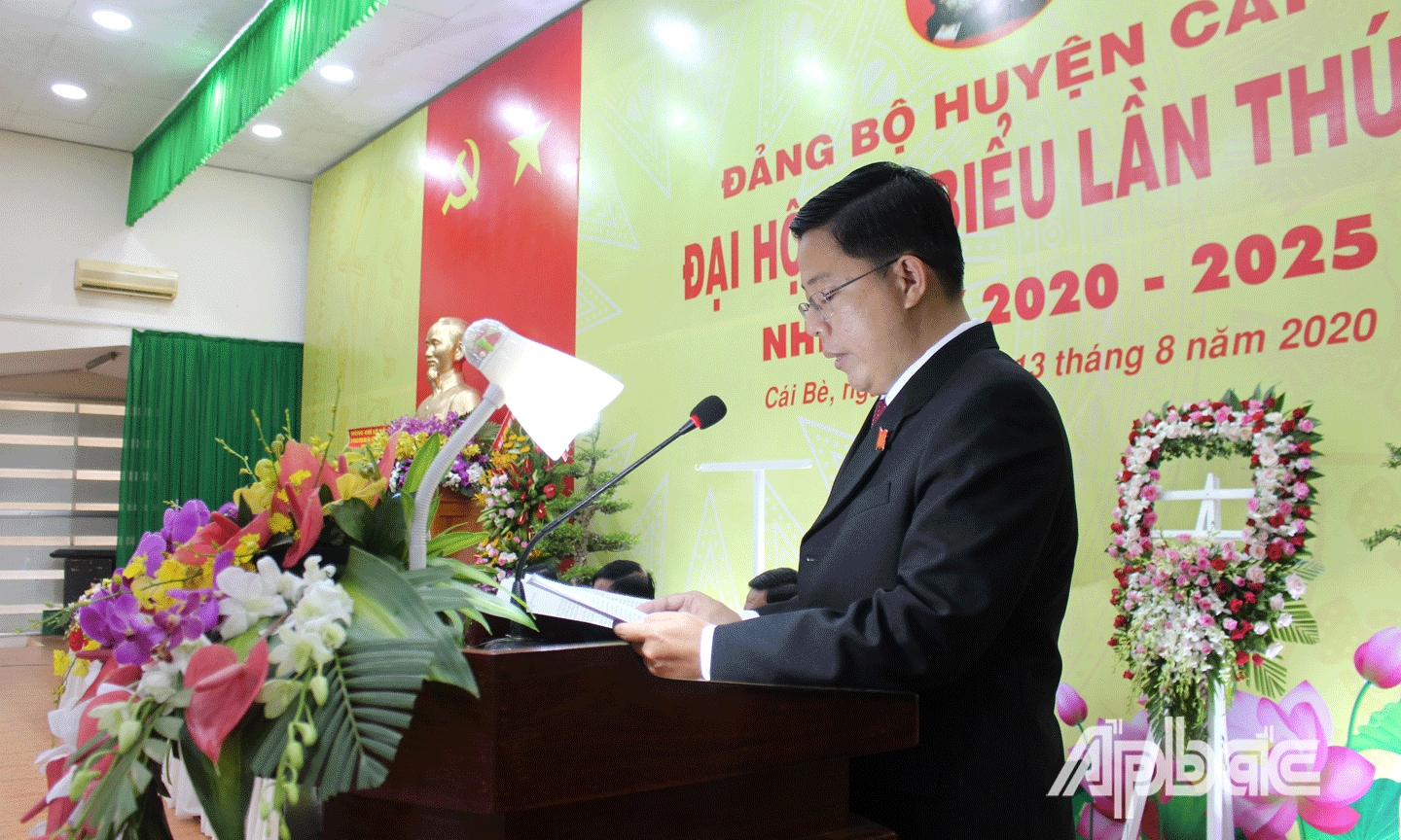 Đồng chí Trần Thanh Nguyên phát biểu khai mạc Đại hội. 