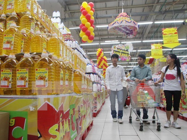 Big C is one of the foreign supermarkets selling a high volume of Vietnamese goods.