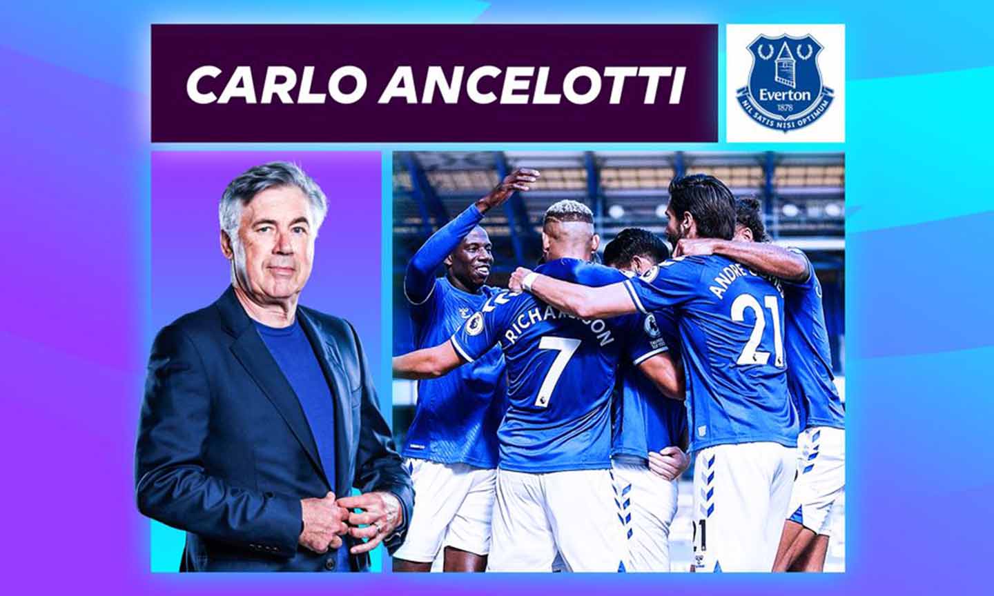 Acelotti với kinh nghiệm của mình đang cùng Everton thể hiện phong độ cao tại Ngoại hạng Anh.