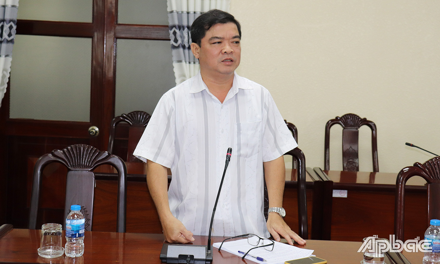 Đồng chí Nguyễn Thanh Hải tiếp thu các ý kiến đóng góp của đại biểu tại cuộc họp