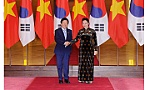 Chủ tịch Quốc hội Nguyễn Thị Kim Ngân đón, hội đàm với Chủ tịch Quốc hội Hàn Quốc