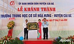 Lãnh đạo tỉnh dự Lễ khánh thành Trường THCS Hòa Hưng