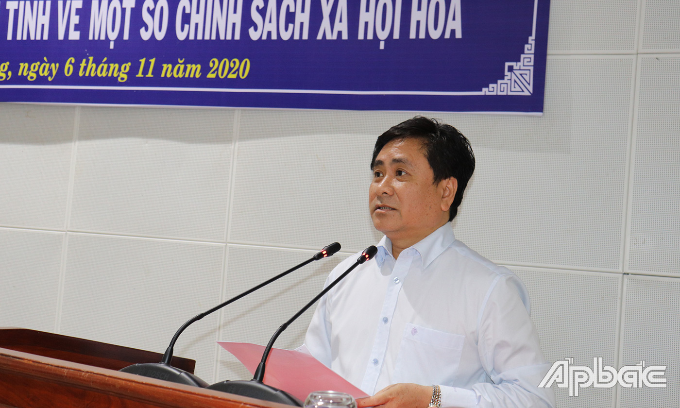 Đồng chí Trần Văn Dũng phát biểu chỉ đạo tại hội nghị