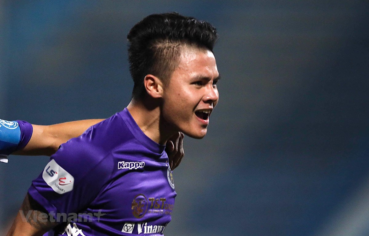Hà Nội FC trở lại mạnh mẽ, vô địch V-League 2021 là điều được dự báo. (Ảnh: Hiển Nguyễn/Vietnam+)