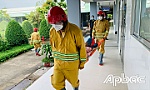Bệnh viện ĐKKV Cai Lậy diễn tập chữa cháy