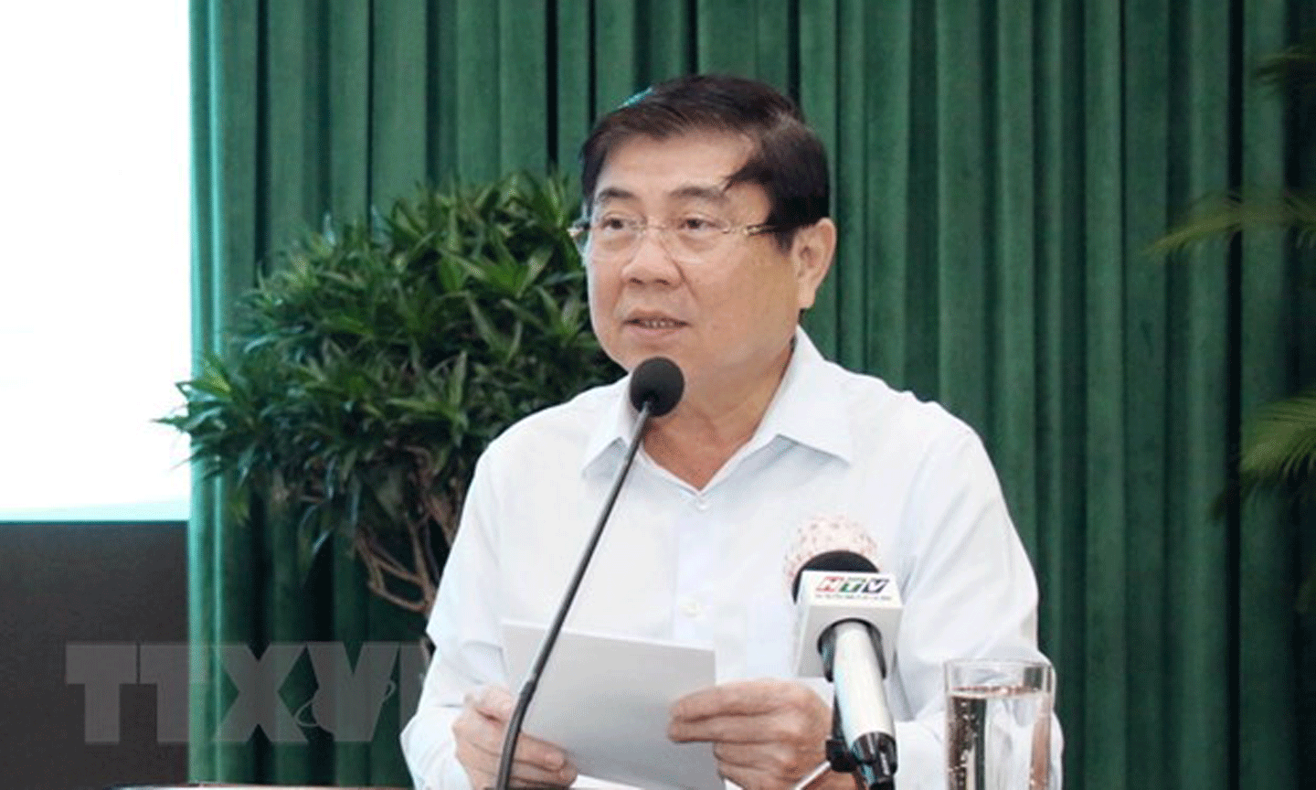 Chủ tịch UBND Thành phố Hồ Chí Minh Nguyễn Thành Phong. (Ảnh: Tiến Lực/TTXVN)