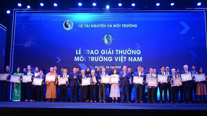 Winners of the 2020 Vietnam Environmental Awards were announced on December 26, 2020. (Photo: baotainguyenmoitruong.vn).