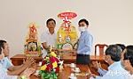 Đồng chí Nguyễn Văn Mười thăm, chúc tết các doanh nghiệp ở huyện Gò Công Tây