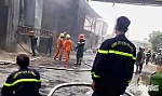 Cháy nhà máy xay xát ở xã Tân Bình