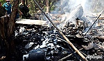 Cháy nhà dân ở xã Đông Hòa