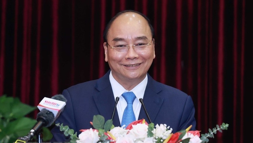 President Nguyen Xuan Phuc speaking at the event (Photo: VNA).