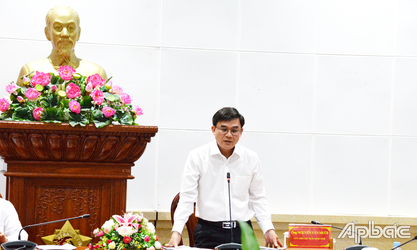 Đồng chí Nguyễn Văn Mười, Phó tịch UBND tỉnh chỉ đạo thực hiện các biện pháp pho2ng chống Covid-19 trong tình hình hiện nay