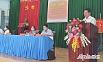 Ứng cử viên đại biểu HĐND tỉnh Tiền Giang, đơn vị bầu cử số 2 tiếp xúc cử tri huyện Cái Bè