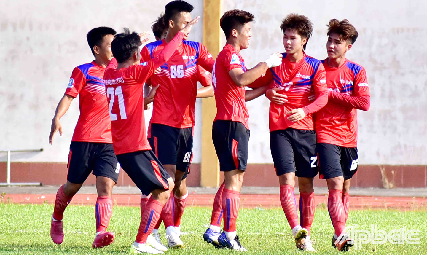 Đội Tiền Giang có 3 điểm đầu tiên ở Giải Bóng đá hạng Nhì Quốc gia - Cúp Asanzo 2021.