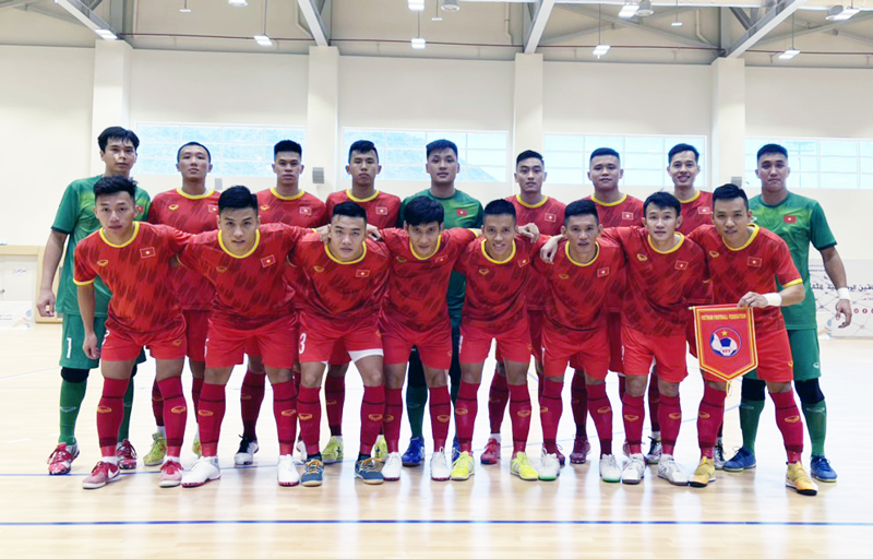 Đội hình thi đấu của ĐT Futsal Việt Nam.