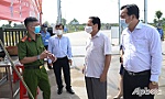 Lãnh đạo UBND tỉnh kiểm tra công tác phòng, chống dịch tại KCN Long Giang