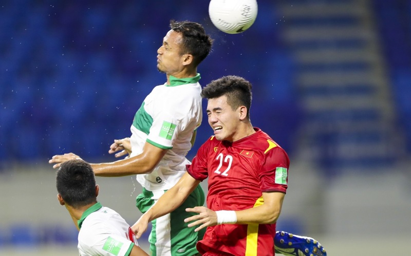 Đội tuyển Việt Nam có một trận đấu vô cùng khó khăn song đẳng cấp đã lên tiếng đúng lúc. (Ảnh: AFC) 