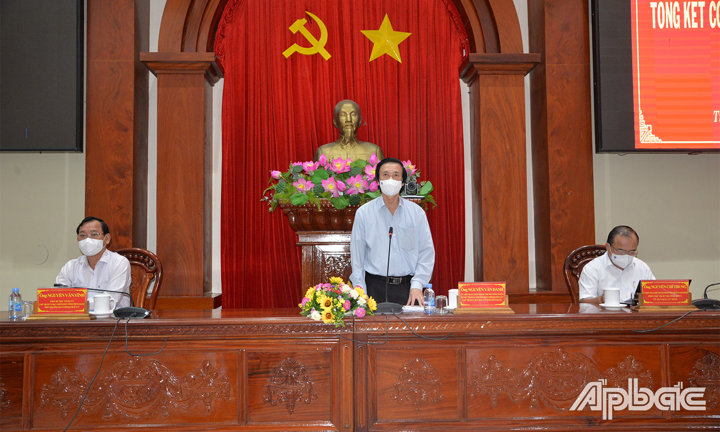 Đồng chí Nguyễn Văn Danh phát biểu khai mạc kỳ họp