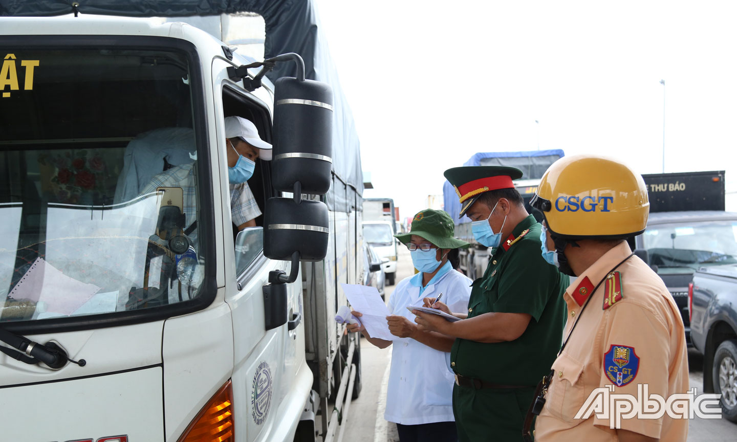 Các phương tiện quá cảnh sẽ được tạo “luồng xanh” lưu thông trên địa bàn tỉnh Tiền Giang.