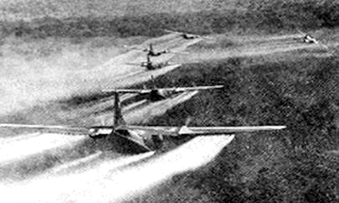 Máy bay Mỹ rải chất độc da cam/dioxin trong chiến tranh Việt Nam.