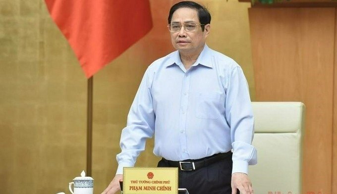 PM Pham Minh Chinh speaking at the meeting. (Photo: NDO).