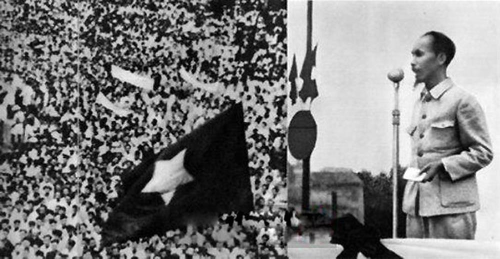 Ngày 2-9-1945, tại Quảng trường Ba Đình - Hà Nội, Chủ tịch Hồ Chí Minh đọc bản Tuyên Ngôn Độc Lập, khai sinh ra nước Việt Nam Dân chủ Cộng hòa.