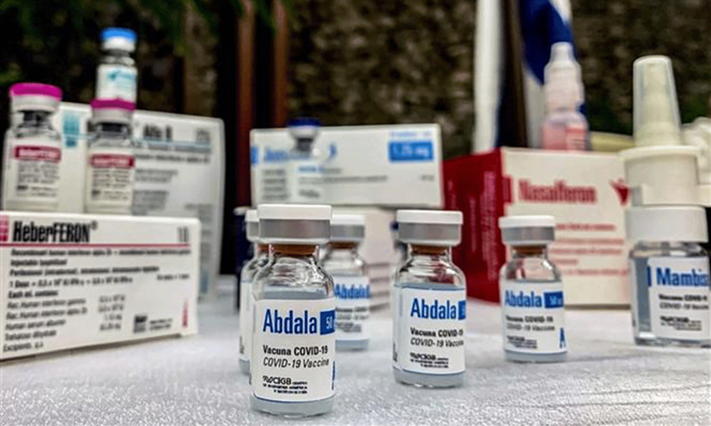 Vaccine Abdala ngừa COVID-19 của Cuba. (Ảnh: AFP/TTXVN)