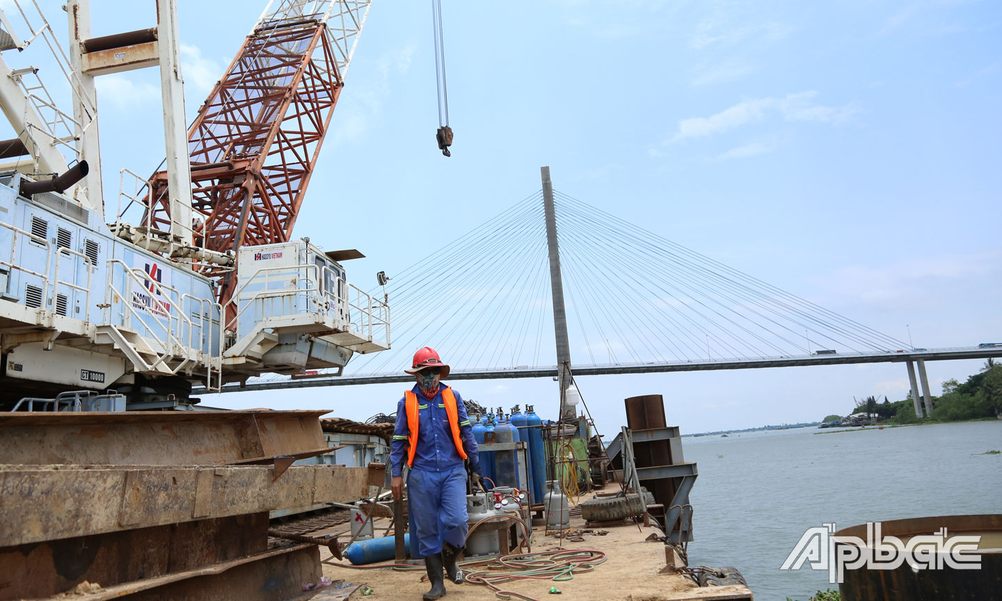 Cầu Mỹ Thuận 2 sẽ góp phần thúc đẩy phát triển KT-XH tỉnh Tiền Giang.