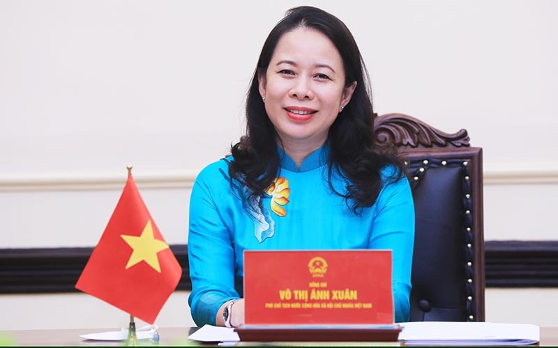 Vietnamese Vice President Vo Thi Anh Xuan at the event. (Photo: MOFA).