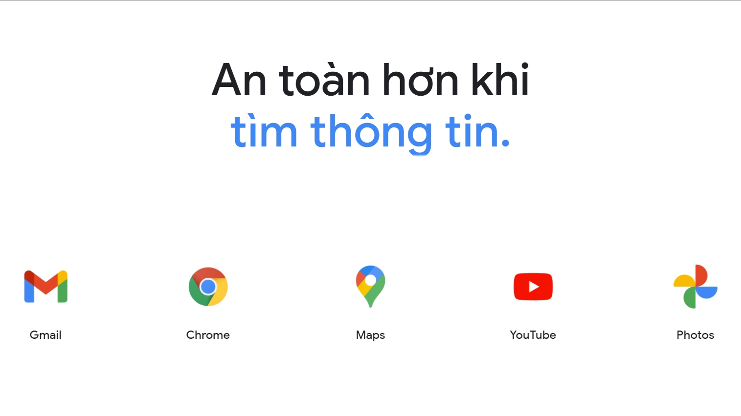 The homepage of Google Safety Centre for Vietnamese (Photo: Screenshot).