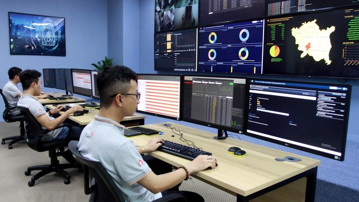 The cybersecurity centre of Thai Binh Province (Photo: VNA).