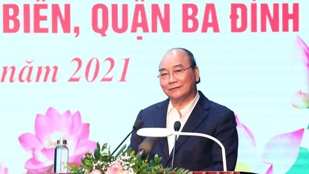 President Nguyen Xuan Phuc speaks at the event (Photo: VNA).