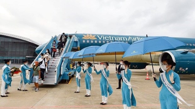 Vietnam Airlines affirms its efforts to accompany the authorities to realise the goal of safe and attractive Vietnam tourism. (Source: VNA).