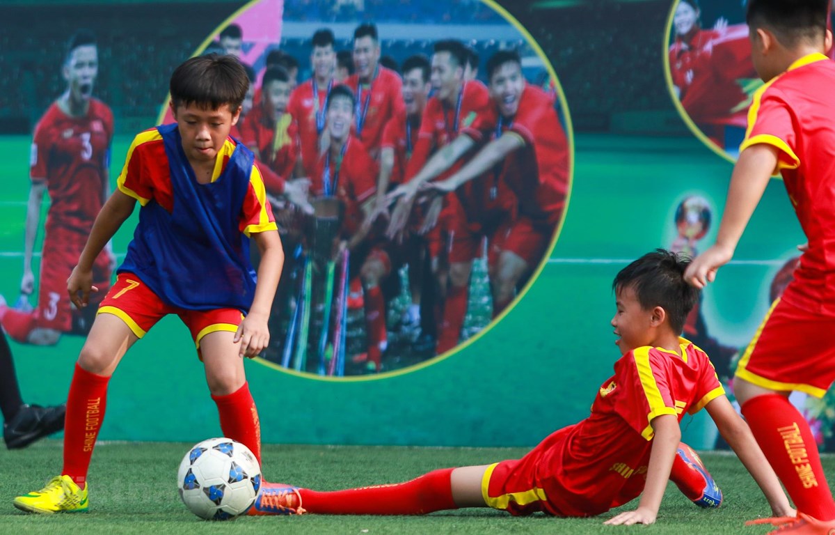 Giải được bài toán phát triển bóng đá trẻ, Việt Nam mới có thể mơ về tấm vé dự World Cup. (Ảnh: PV/Vietnam+) 