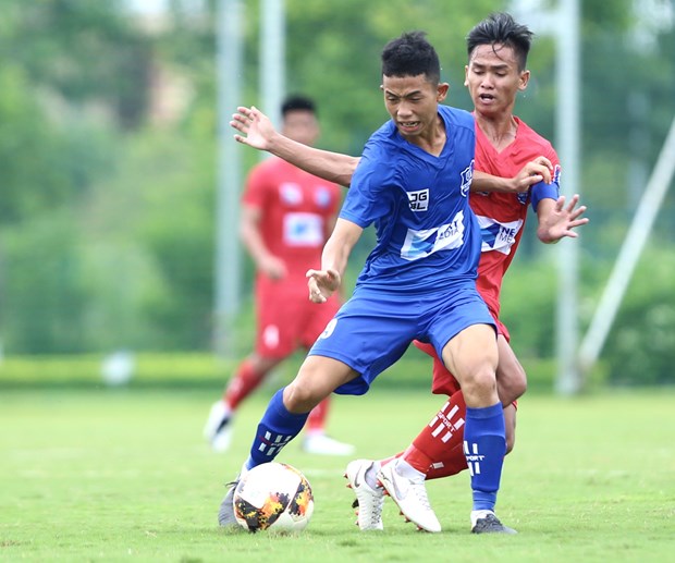 Cầu thủ trẻ Việt Nam cần được thi đấu nhiều hơn. (Ảnh: PV/Vietnam+) 