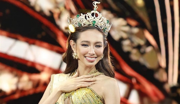 Vietnamese beauty Nguyen Thuc Thuy Tien crowned Miss Grand International 2021.