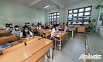 Tiền Giang: Học sinh đến trường tăng hơn ngày đầu