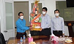 Chủ tịch Liên đoàn Lao động tỉnh Tiền Giang thăm, chúc tết doanh nghiệp