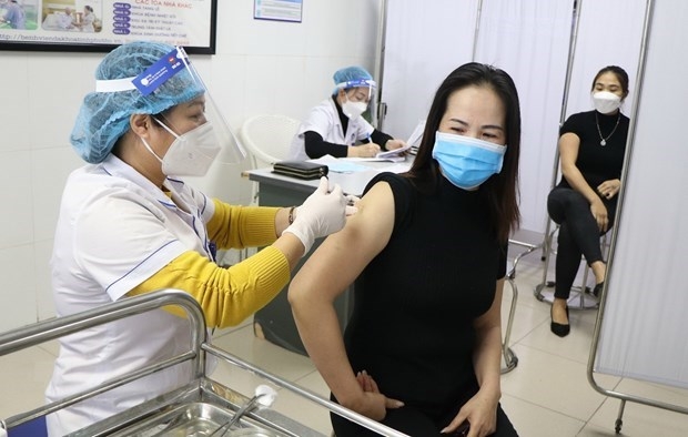 A woman vaccinated against COVID-19 (Photo: VNA).