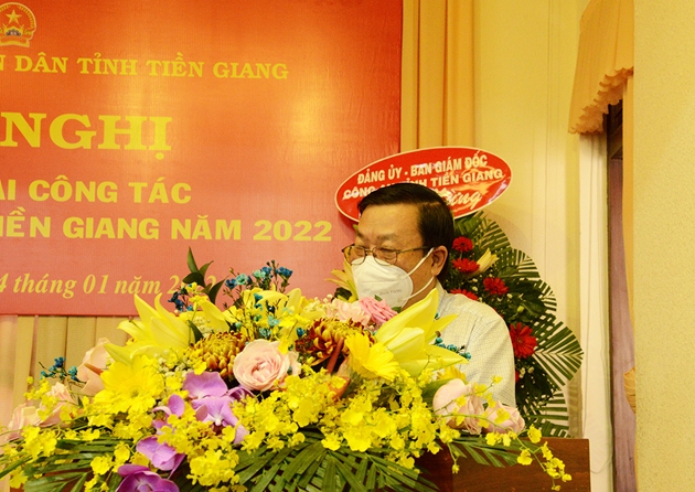 Đồng chí Nguyễn Ngọc Trầm, Chủ nhiệm Ủy ban kiểm tra Tỉnh ủy Tiền Giang phát biểu chỉ đạo tại Hội nghị.