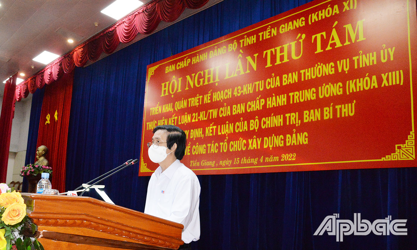 Đồng chí Nguyễn Văn Danh phát biểu chỉ đạo hội nghị