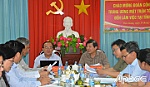 Phó Chủ tịch Ủy ban Trung ương MTTQ Việt Nam làm việc tại Tiền Giang