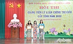 Tiền Giang: Trao giải Hội thi Giảng viên lý luận chính trị giỏi cấp tỉnh năm 2022