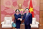 Chủ tịch Quốc hội Vương Đình Huệ tiếp Đại sứ Australia tại Việt Nam