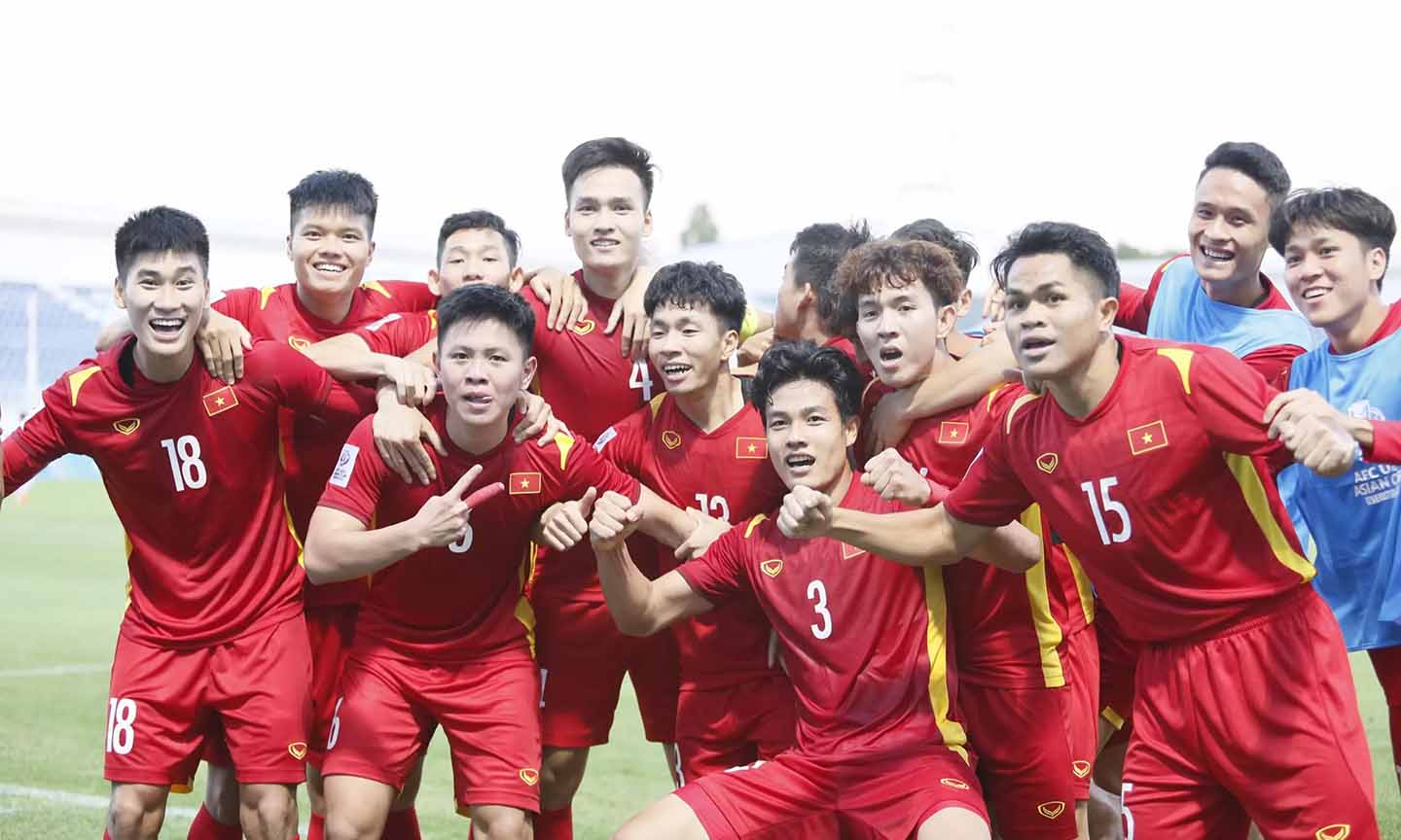 Các cầu thủ U23 Việt Nam đã tạo nên bất ngờ nhờ lối chơi đoàn kết và chặt chẽ. Ảnh: Vietnamnet.vn