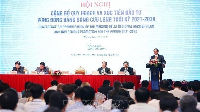 Prime Minister Pham Minh Chinh speaking at the conference (Photo: VNA).