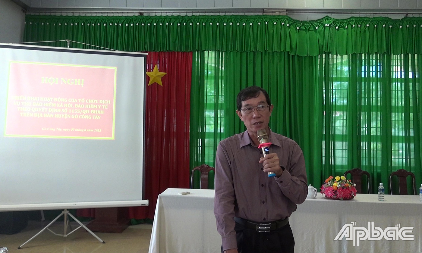 Nguyễn Thanh Tuấn phát biểu ý kiến tại hội nghị
