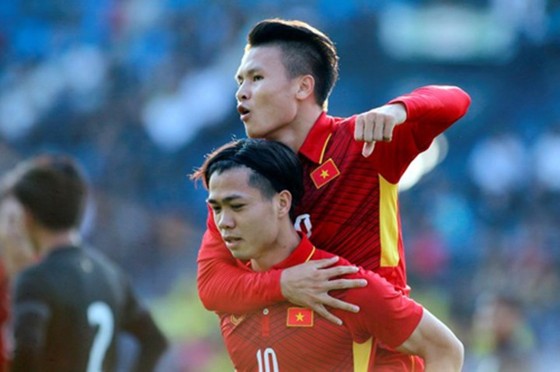 Công Phượng và Quang Hải đồng hành cùng nhau ở U19 Việt Nam vào năm 2014.