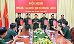 Đảng ủy Quân sự tỉnh Tiền Giang: Công bố, trao quyết định về công tác cán bộ