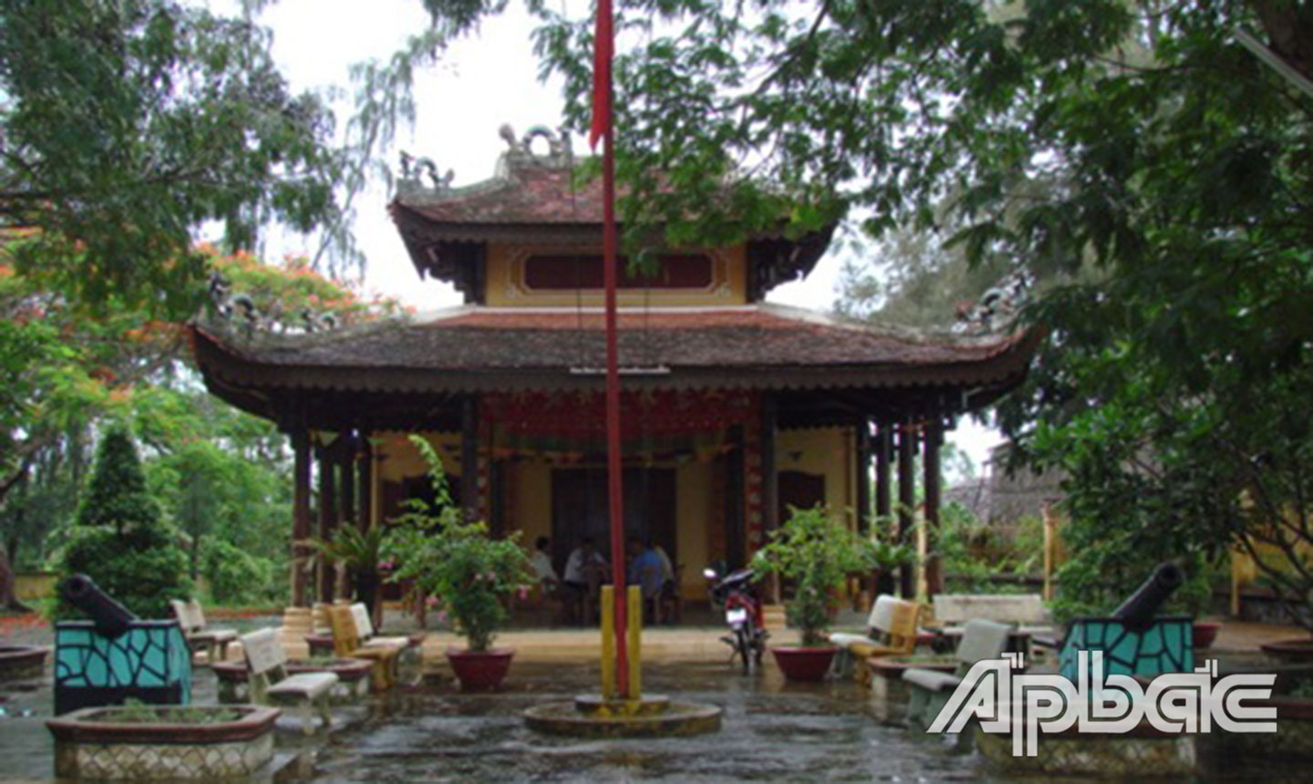 Đền thờ AHDT Trương Định tại xã Gia Thuận, huyện Gò Công Đông.